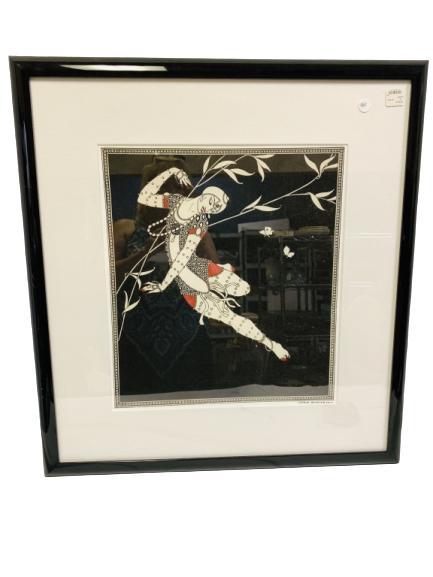 BALICE BY GEORGE BARBIER: BALICE BY GEORGE BARBIER - 281/2" x 261/2"