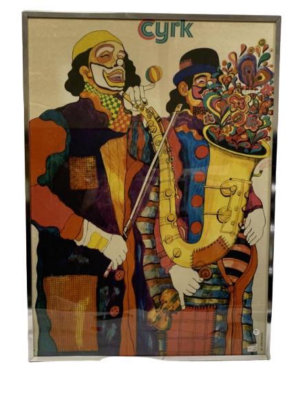 VINTAGE CYRK POSTER "MUSIC MAN" BY M. STACHURSKY (1 of 3)
