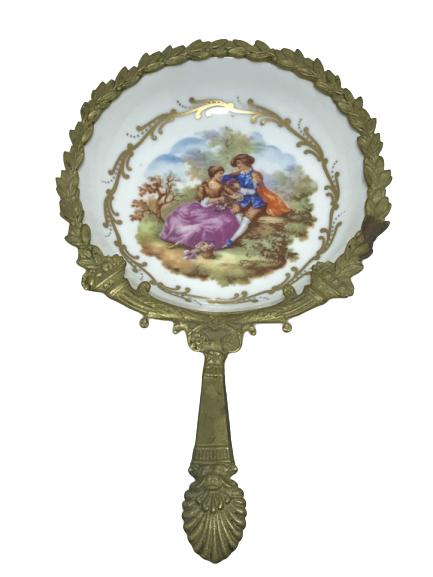 VINTAGE HANDPAINTED TRINKET DISH 1" X 9" (1 of 4)