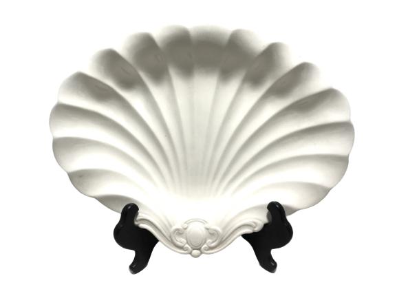 VINTAGE DECORATIVE SPODE SEASHELL TRAY 2" X 12": VINTAGE DECORATIVE SPODE SEASHELL TRAY - 2" X 12"- good vintage codition
