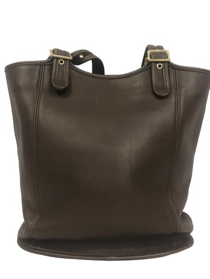 COACH BROWN CALF LEATHER SHOULDER BAG (1 of 5)