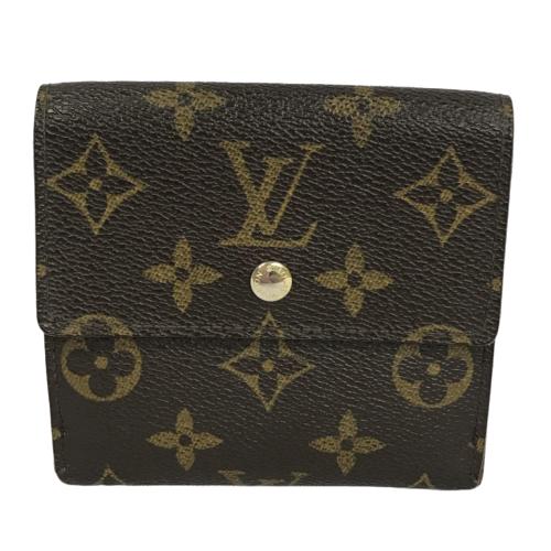 LOUIS VUITTON BROWN CANVAS ELISE WALLET (1 of 6)