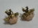 14K Y GOLD ANGEL SKIN PINK CORAL ROSE EARRINGS - 3