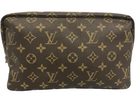 LOUIS VUITTON BROWN MONOGRAM TOILETRY POUCH (1 of 8)