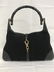 GUCCI JACKIE BAMBOO BLACK SUEDE LEATHER HANDBAG - 2