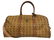MCM LARGE VINTAGE COGNAC CANVAS TRAVEL BAG