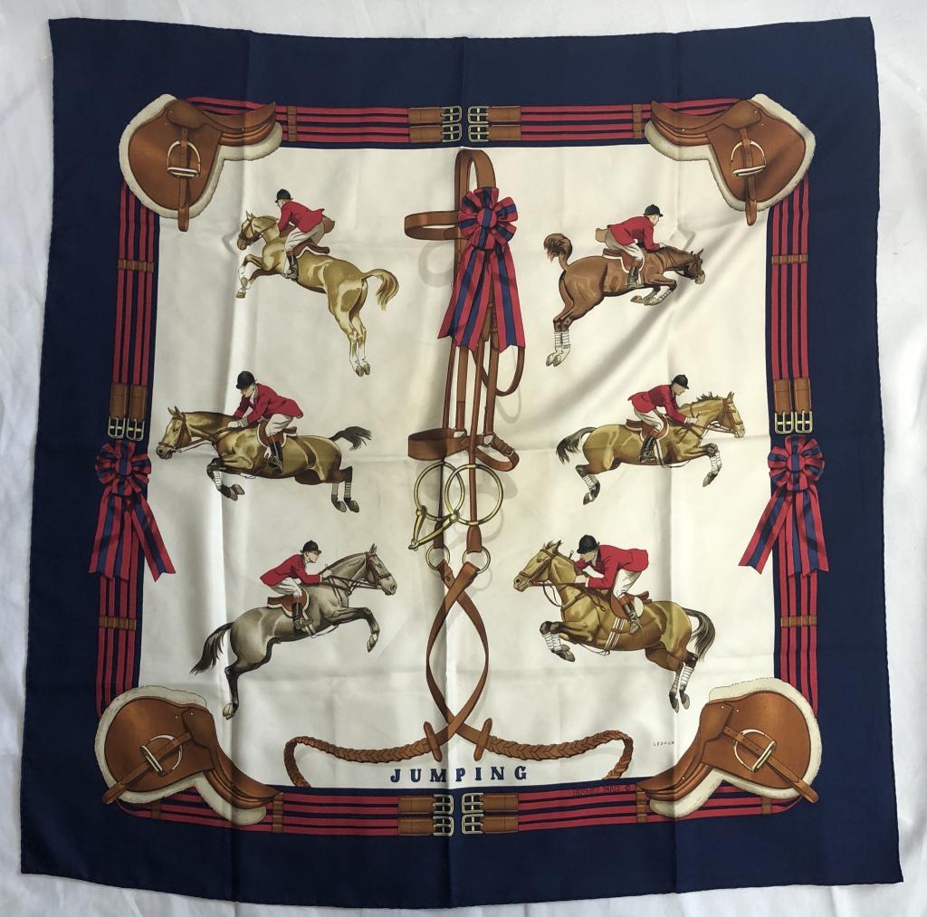 HERMES MULTICOLOR 100% SILK SCARF 90CM X 90CM (1 of 13)