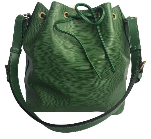 LOUIS VUITTON NOE GREEN EPI LEATHER SHOULDER BAG (1 of 9)
