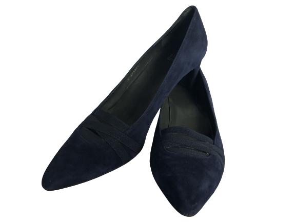 STUART WEITZMAN HEELS BLUE SUEDE SZ 9.5: STUART WEITZMAN HEELS BLUE SUEDE SZ 9.5-Very Good Condition