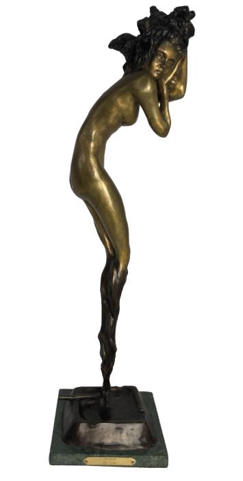 LOUIS ICART "ILLUSION" SIGNED BRONZE STATUE 25" (1 of 10)