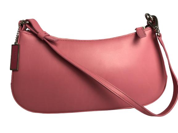 COACH PINK LEATHER POCHETTE HANDBAG (1 of 11)