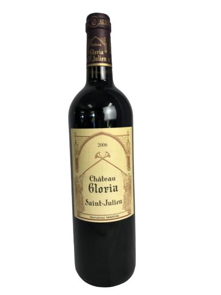 CHATEAU GLORIA SAINT-JULIEN 2006 WINE 750ML: CHATEAU GLORIA SAINT-JULIEN 2006 WINE 750ML -One Bottle of Chareau Gloria Saint-Julien 2006-750ml