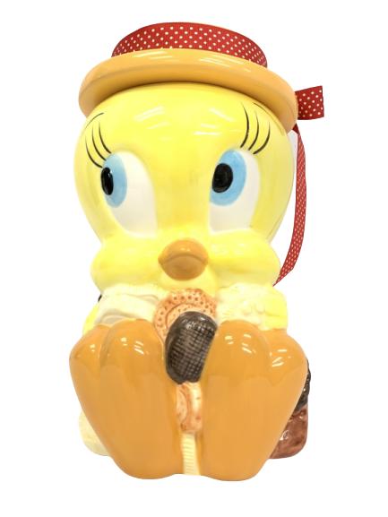 VINTAGE LOONEY TUNES TWEETY BIRD COOKIE JAR: VINTAGE LOONEY TUNES TWEETY BIRD COOKIE JAR 12" X 7" -VERY GOOD CONDITION