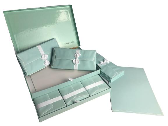 VINTAGE TIFFANY & CO STATIONARY SET NEW IN BOX: VINTAGE TIFFANY & CO STATIONARY SET NEW IN BOX -40 sheets, 10 cards, 50 envelopes