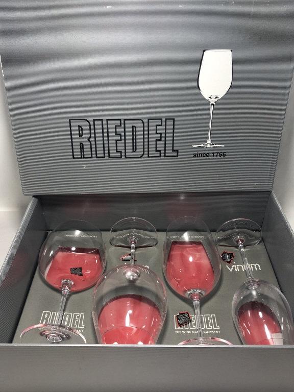 RIEDEL WINE TASTING GLASSES NIB: -RIEDEL WINE TASTING GLASSES NIB-ASSORTMENT OF GLASSES FOR WINE TASTING-NEW IN BOX