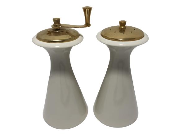 VINTAGE LENOX SALT SHAKER & PEPPER GRINDER: VINTAGE LENOX SALT SHAKER & PEPPER GRINDER