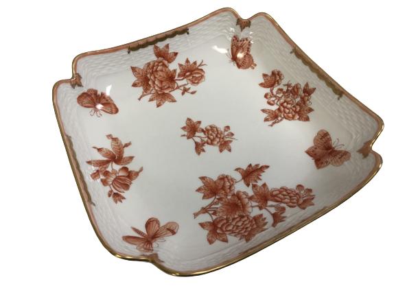 VTG HEREND HUNGARY HANDPAINTED SERVING DISH 10.25" (1 of 5)