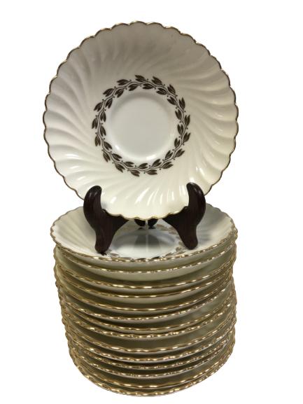 VINTAGE MINTON ENGLAND DESSERT DISHES SET OF 15 (1 of 4)