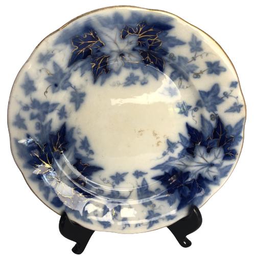 VINTAGE BRYONIA V&B FLOW BLUE DINNER PLATE 9.75" (1 of 6)