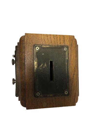VINTAGE POST-OFFICE WOODEN LOCKBOX BANK (1 of 5)
