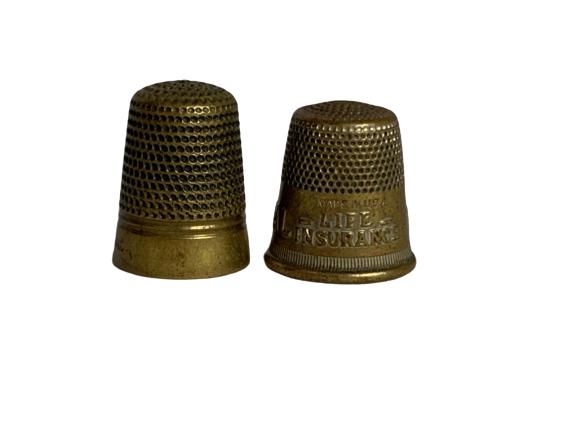 VTG THIMBLES LOT OF 2 "ENGLAND" & "THE PRUDENTIAL": VTG THIMBLES LOT OF 2 "ENGLAND" & "THE PRUDENTIAL"