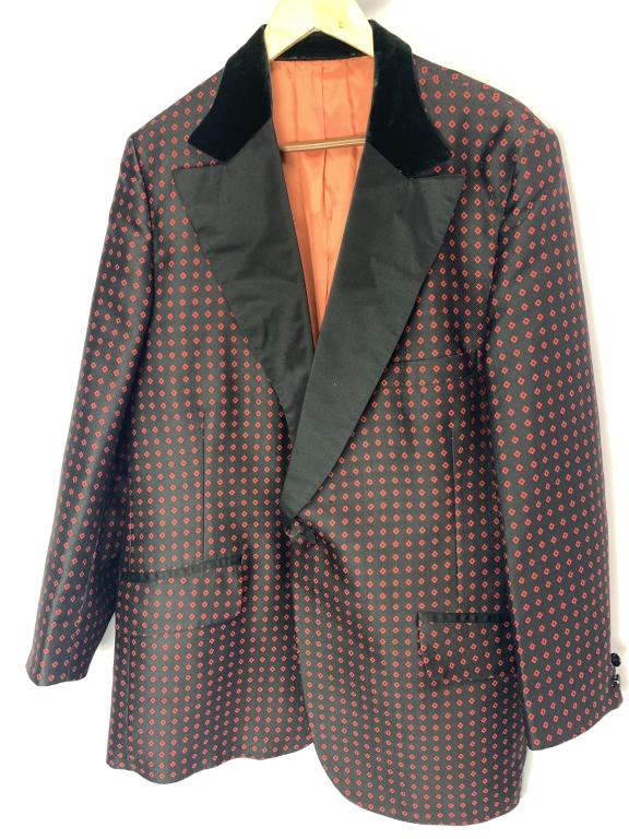 LORD WEST BLACK & RED MENS JACKET SIZE 44 (1 of 3)