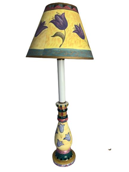 IN THE STYLE OF MACKENZIE CHILDS TABLETOP LAMP 22" (1 of 5)