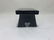 HANDMADE BLACK CERAMIC STAND 2.5" TALL - 2