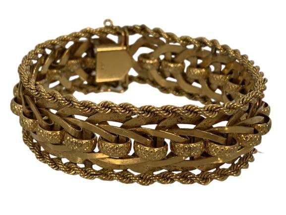 STUNNING 14K HEAVY GOLD LADIES BRACELET (1 of 4)