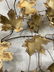 MONUMENTAL CURTIS JERE "LEAVES" WALL SCULPTURE 55" - 5