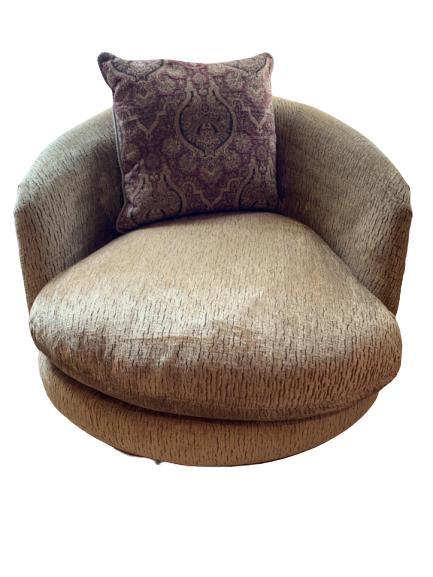 THAYER COGGIN ANIMAL PRINT SWIVEL CHAIR (2 AVAIL) (1 of 2)