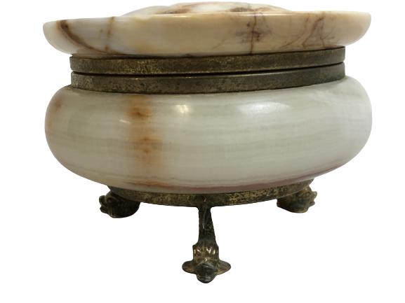 NATURAL GEMSTONE  KEEPSAKE BOX 5" (1 of 7)