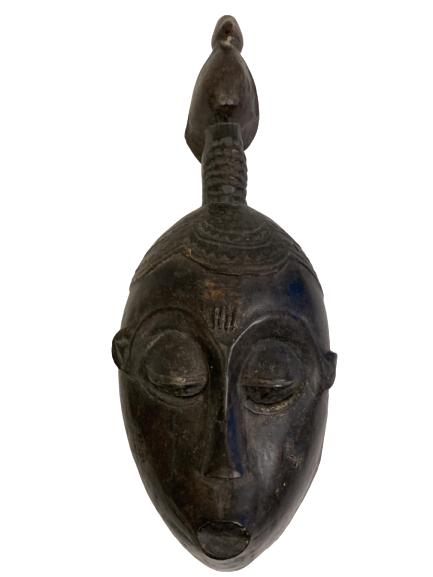 HAND CARVED WOOD TRIBAL AFRICAN DAN MASK 16" (1 of 8)
