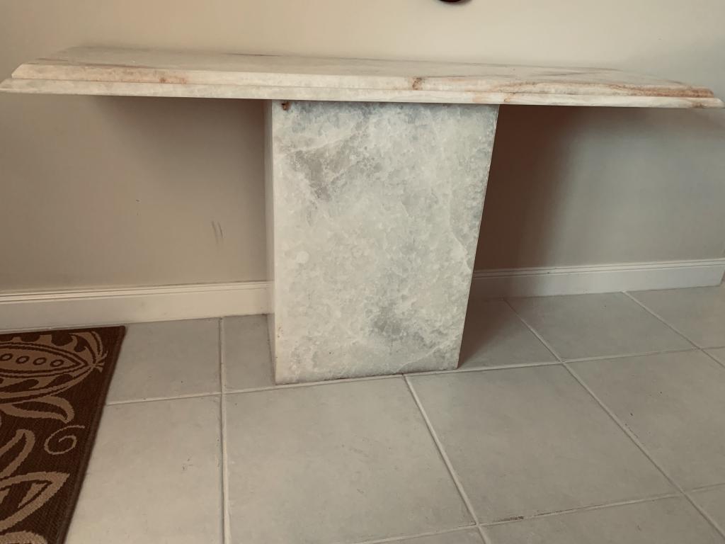 MARBLE CONSOLE / SIDEBOARD TABLE (1 of 3)