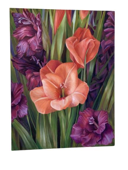 NANCY TILLES STUNNING VIBRANT OIL ON CANVAS (1 of 4)