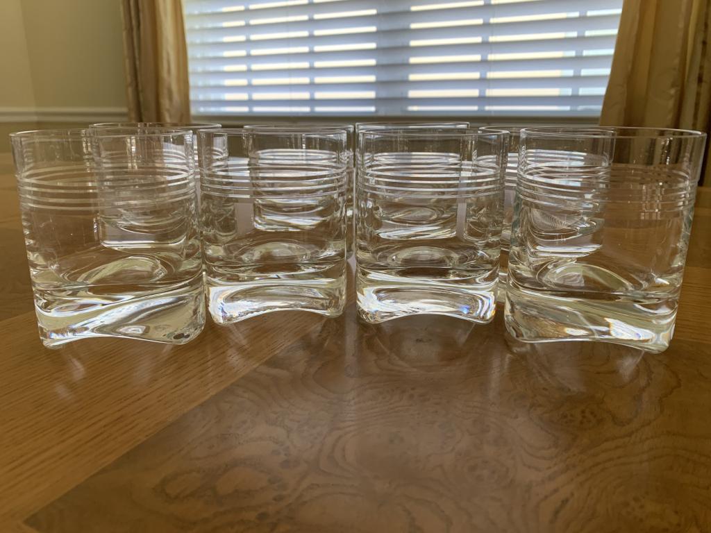 SET OF 8 LENOX CRYSTAL HIGHBALL GLASSES: SET OF 8 LENOX CRYSTAL HIGHBALL GLASSES