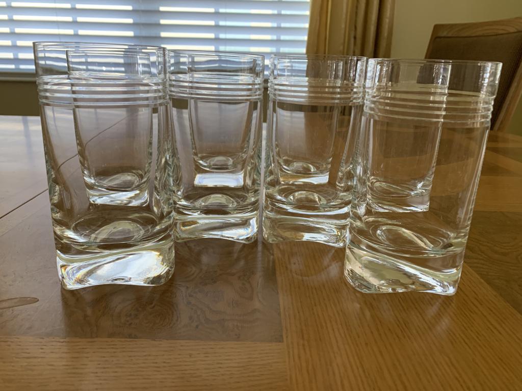 SET OF 8 LENOX TALL HIGHBALL GLASSES: SET OF 8 LENOX TALL HIGHBALL GLASSES