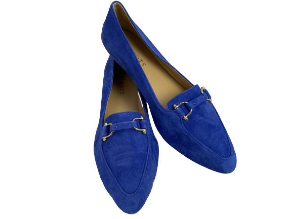 TALBOTS BLUE SUEDE DRESS SHOES SIZE 6.5: TALBOTS BLUE SUEDE DRESS SHOES SIZE 6.5