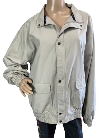 CALLAWAY BEIGE POLYESTER GOLF JACKET SIZE LARGE (1 of 9)