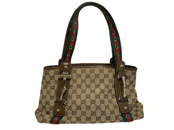 GUCCI BEIGE BROWN MONOGRAM PURSE (1 of 4)