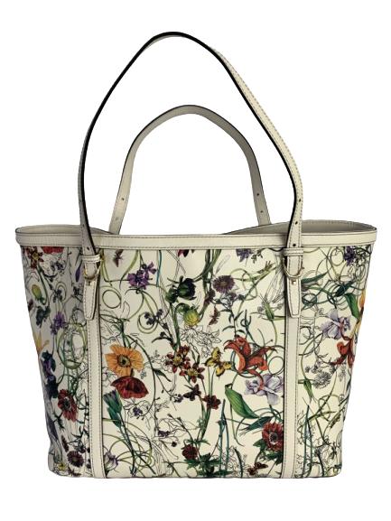 GUCCI LARGE LEATHER FLORA TOTE (1 of 5)