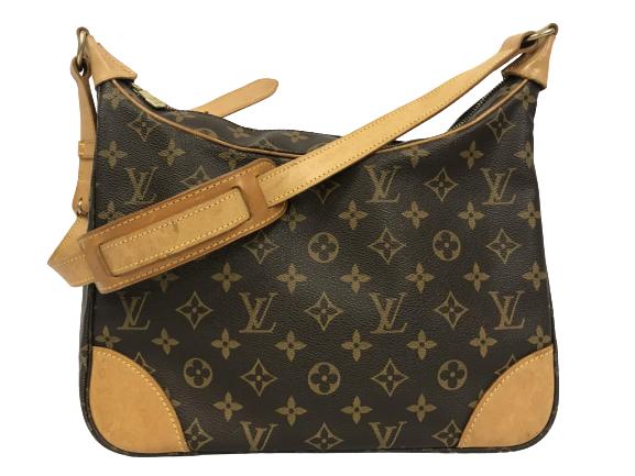 LOUIS VUITTON BROWN CANVAS BOULOGNE SHOULDER BAG (1 of 8)