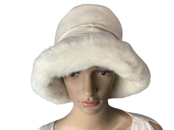 BETMAR NEW YORK WINTER FAUX FUR BUCKET HAT (1 of 5)