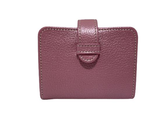 RAIKA PINK METALLIC LEATHER PHOTO/CARD WALLET (1 of 4)