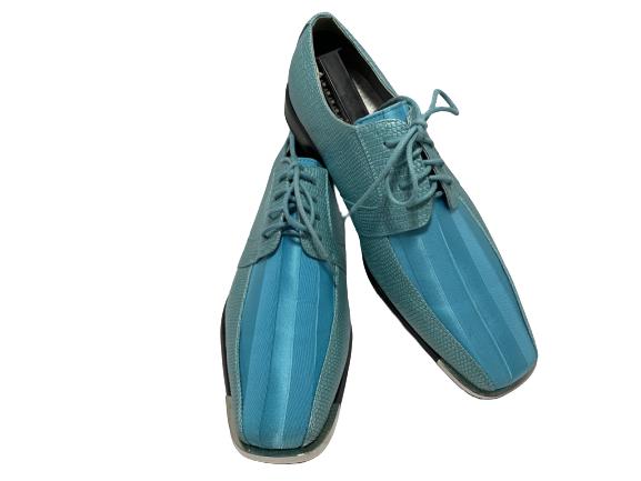 VIOTTI MENS TURQOISE FORMAL DRESS SHOES SZ 10.5 (1 of 8)