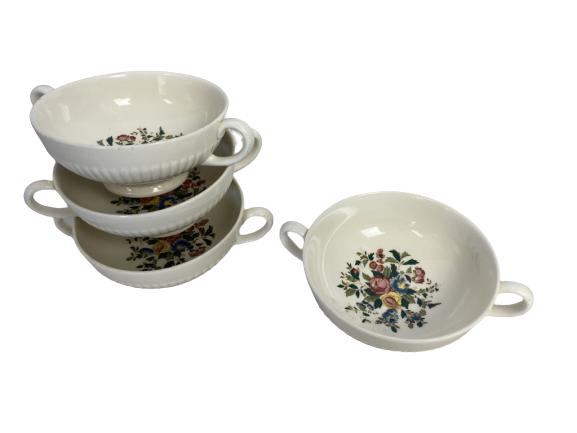 VTG WEDGEWOOD "CONWAY" CREAM SOUP BOWLS SET/4 (1 of 4)