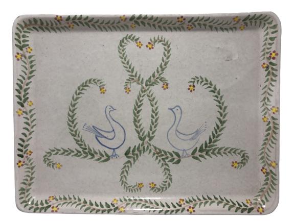 VTG AMNION FRENCH PORCELAIN SERVING TRAY (1 of 4)