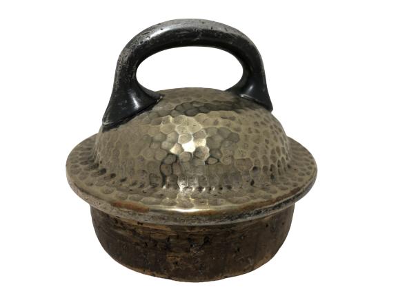 VTG MIXED METAL TEA KETTLE LID TOPPER (1 of 3)