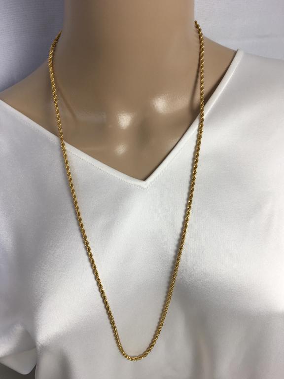 VINTAGE MONET GOLD BRAIDED CHAIN NECKLACE 15": VINTAGE MONET GOLD BRAIDED CHAIN NECKLACE 15"