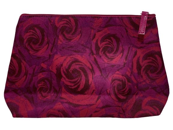 VTG LANCOME PARIS PINK ROSES COSMETIC MAKEUP POUCH (1 of 3)